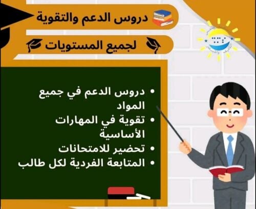 مدرس تقوية وحل الواجبات