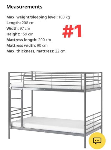 Bunk bed and Dining Table  