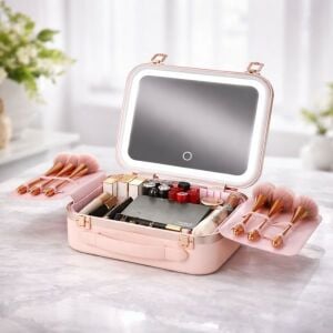 Green Lion Makeup Bag - Pink