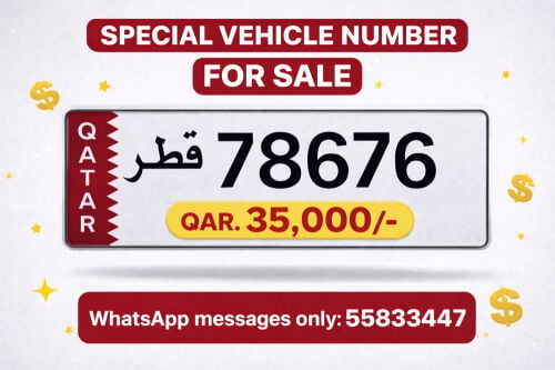5 digits Special ETR Car Plate 
