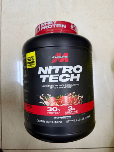 nitro tech whey + shaker 