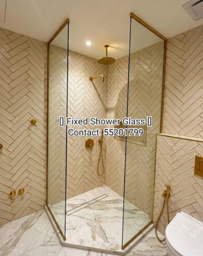 .تركيب زجاج الاستحمام