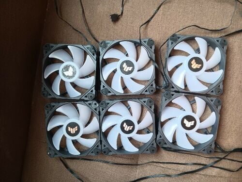 6x asus tf 120 fans