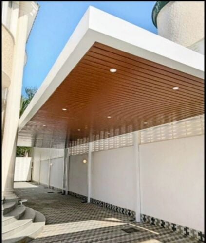 stylish fabric carshade & fence