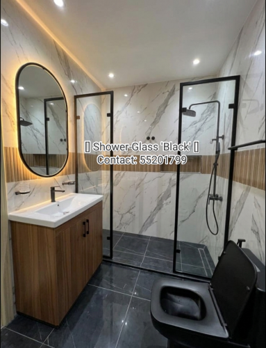 .تركيب زجاج الاستحمام