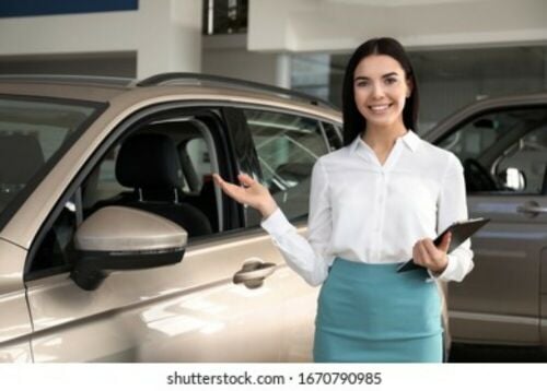 Car showroom sales women