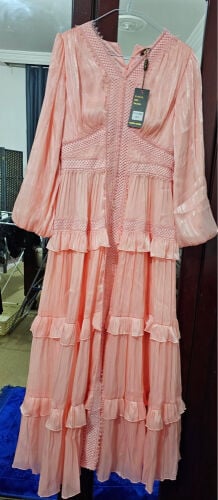 dress peach colour 