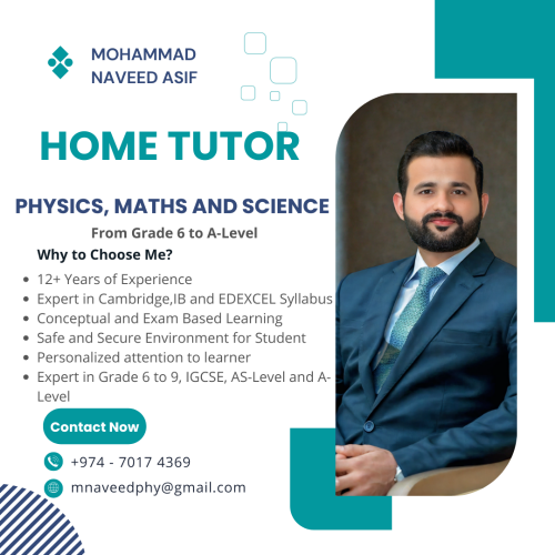 Physics,Science and Maths Tutor