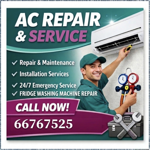 خدمة مكيفات الهواء، الثلاجات، وال