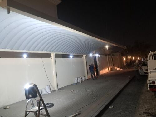 تفصيل مظلات للسيارات
وانشاء مواق