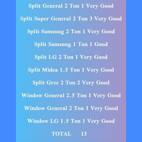 Bulk Sale: 13 AC Units Split & Win