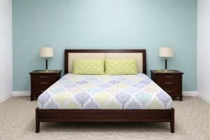 Complete bed set without mattress