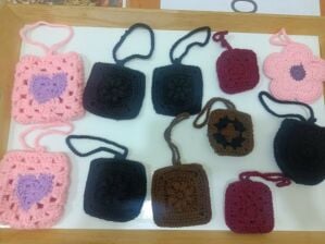 Handmade crochet craft items