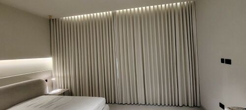 wave & American curtain
