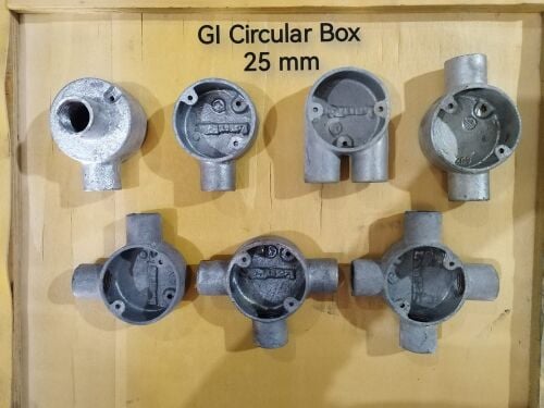 GI boxes, nut with gasket, coupler