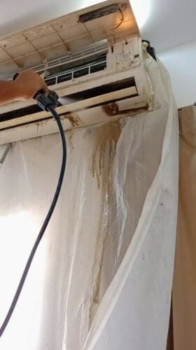 Air conditioner cleaning: