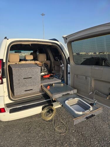Pull-out drawers for trips