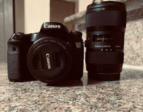 canon camera and lens