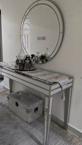 Console table and mirror