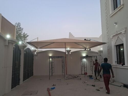 تفصيل مظلات للسياراتوانشاء مواق
