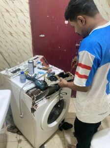 Washing machine repair or service