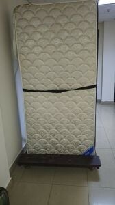 Single bed with mattress