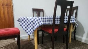 Compact Dining Table with 4 Chairs