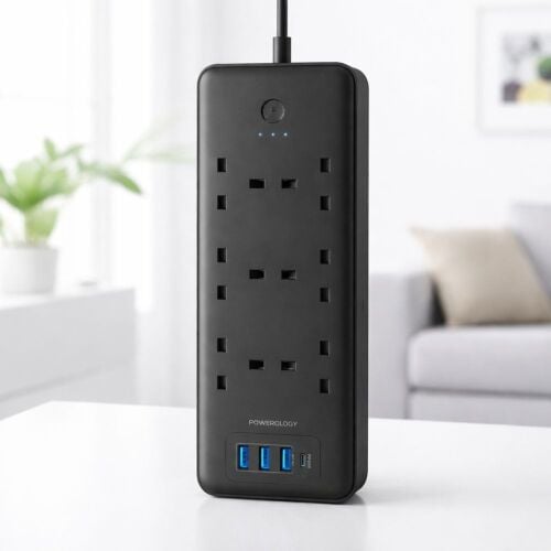 Powerology 6 AC Power Strip 48W