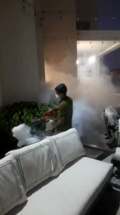 نقوم بعمل رش النامس والبعوض