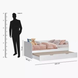 Movo Vanilla Single Day Bed