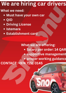 HIRENG CAR DRIVER WITH OWN CAR