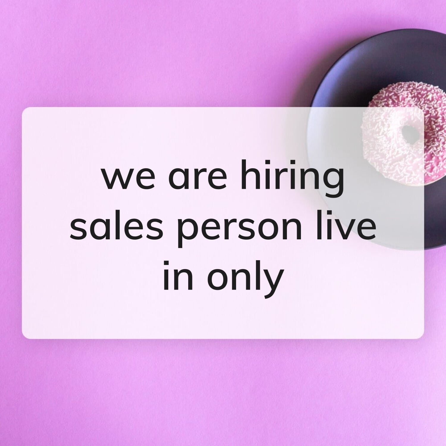 sales person sweet shop famale only