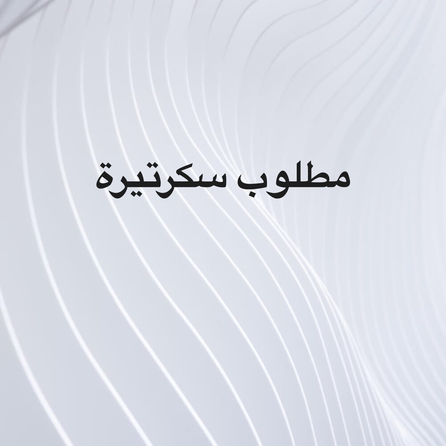 مطلوب سكرتيرة 