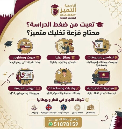 مشاريع تخرج_بحوث_واجبات_تلخصات