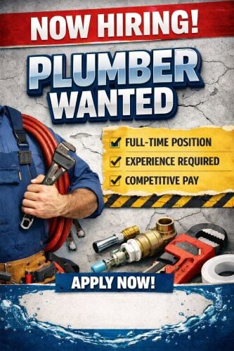 Hiring : Plumber