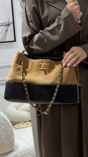COCO Small Hobo Bag Brown Suede And