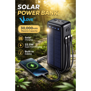 بنك طاقة شمسي فائق السرعة للشحن