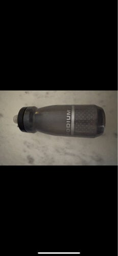 water bottle and light