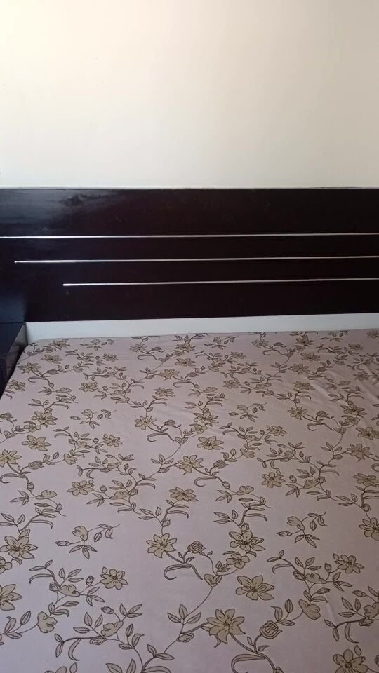 A brown bed