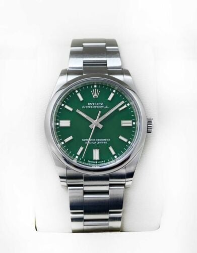 رولكس أويستر بربتشوال لون اخضر