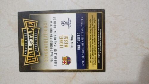 messi hall of fame match attax