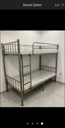 Bunk bed with mattresses