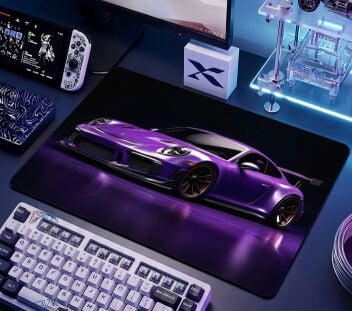 Glass pad with 911 design