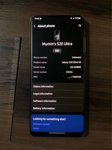 Samsung S20Ultra 5G