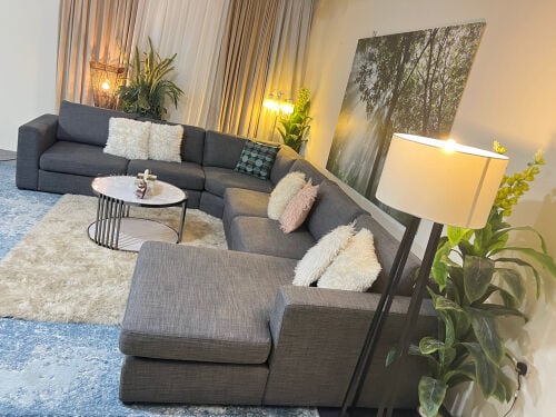 Home centre U shape sofa 