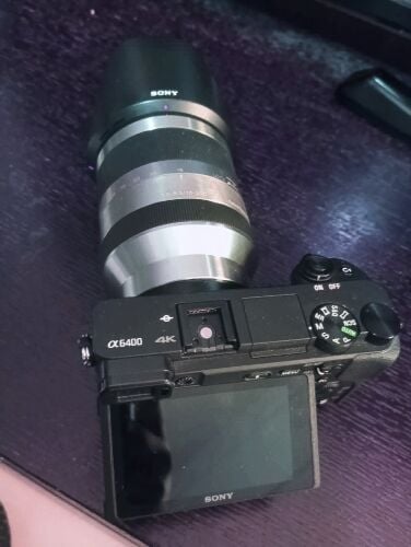 Sony A6400 camera,2 lens ,4 Battery