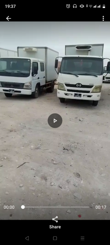 3 pick up with refrigerator