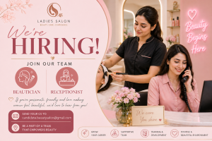 Beautician & Receptionist Jobs