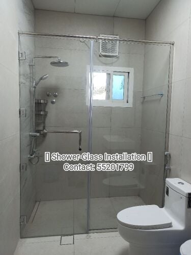 .تركيب زجاج الاستحمام