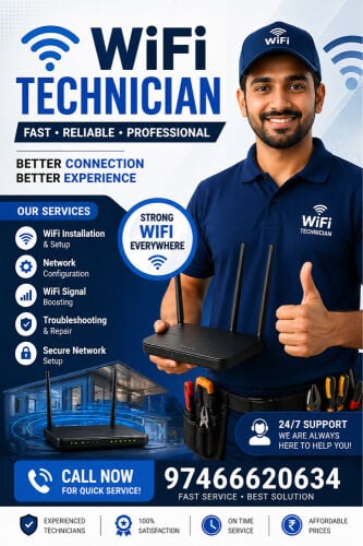 Technicians wifi internet 
